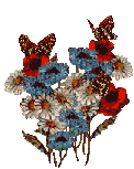 Butterfly and Flowers